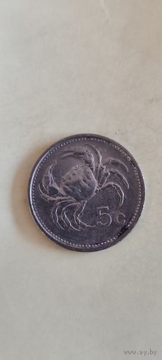 Мальта 5 цент 1986
