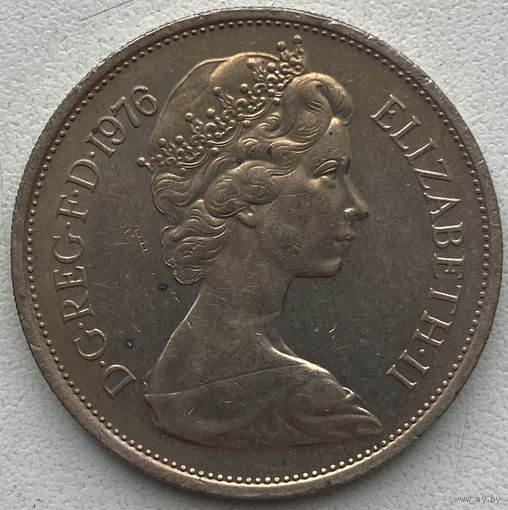 Великобритания 10 пенсов 1976 г. Состояние