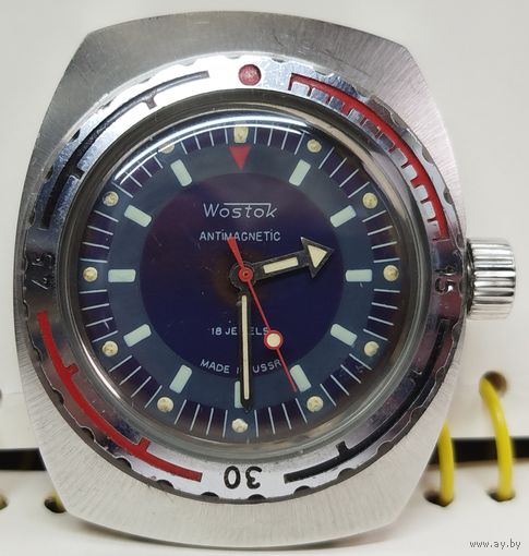 Часы "Восток-Амфибия" 2209,корпус нерж .Сталь,экспорт,состояние,За вашу цену!