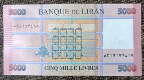 5000 ливров 2021 года - Ливан - UNC