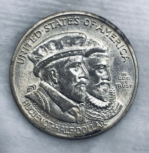50 центов 1924 США гугеноты ярчайшая! Редкость!