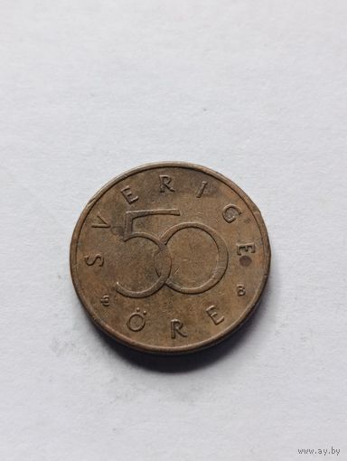 Швеция. 50 эре 2001 года. (4).
