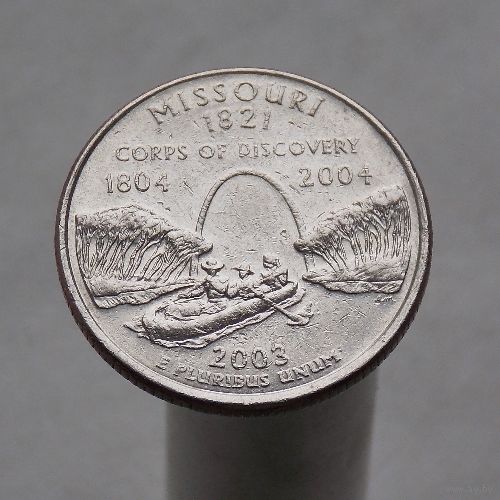 США 25 центов 2003 D  Миссури