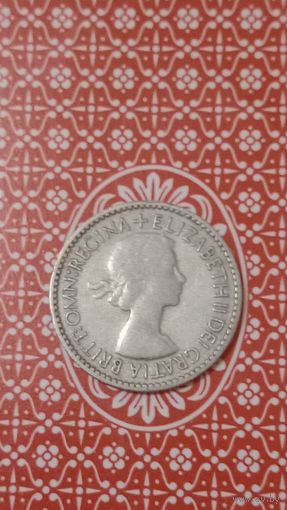 Великобритания 6 пенсов 1953 коронационный