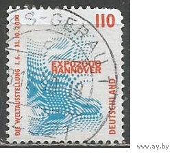 ФРГ. Эмблема выставки ЭКСПО'2000 в Ганновере. 1998г. Mi#2009.