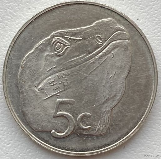 Токелау 5 центов 2017 г. Ящерица