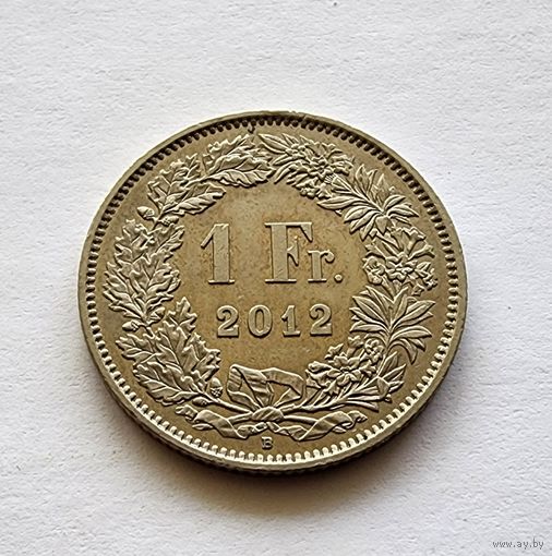 Швейцария 1 франк, 2012