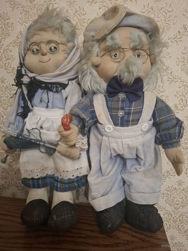 Куклы. Бабушка и дедушка. 70-е, Германия