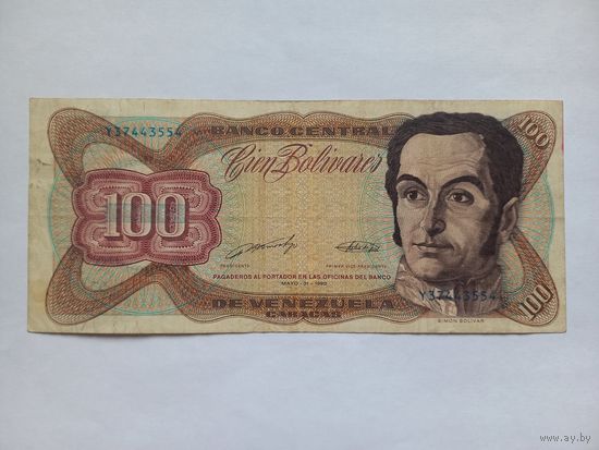 Венесуэла 100 боливаров 1990 г.