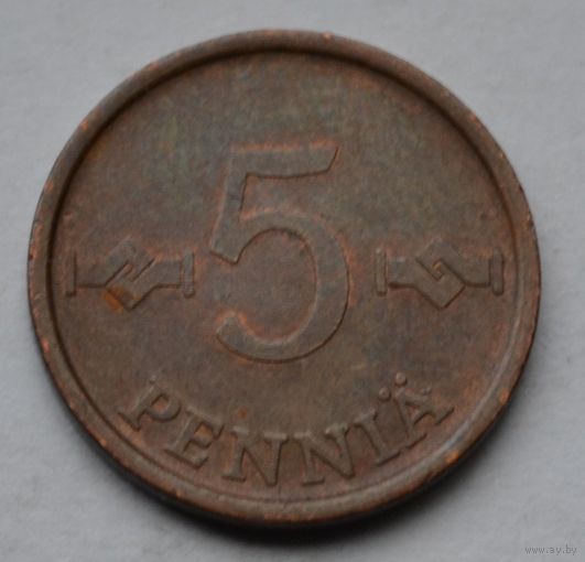 Финляндия, 5 пенни 1963 г.