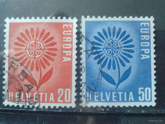 Швейцария 1964 Европа Полная серия Михель-0,8 евро гаш