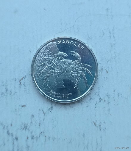 Коста Рика 50 колон 2023 год Мангровый краб-скакун серия Дождевой тропический лес