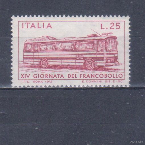 [907] Италия 1972. Автотранспорт.Автобус. Одиночный выпуск. MNH