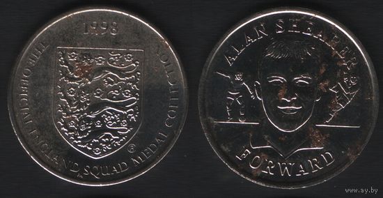 Official England Squad. Forward. Alan Shearer -- 1998 - The Official England Squad Medal Collection (f1