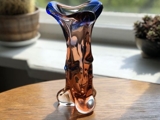 Ваза Чехия винтаж 27см