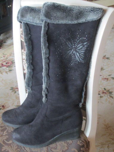 Сапоги зимние б/у на размер 38