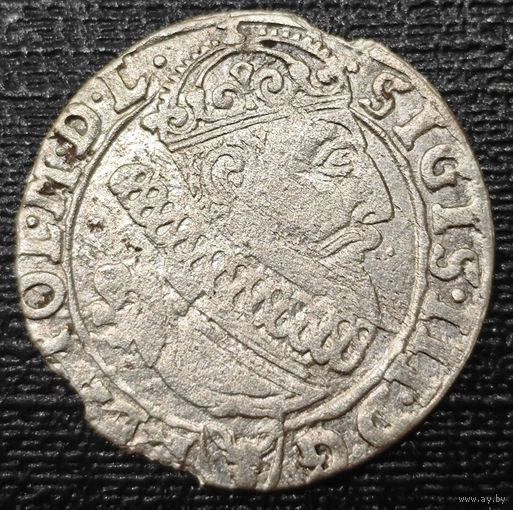 6 грошей. Сигизмунд 3. Бычок 1623 - 1627