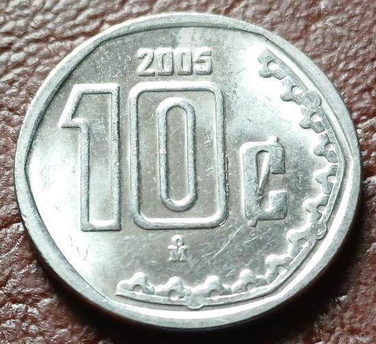 Мексика 10 сентаво, 2005    ( 1-3-8 )