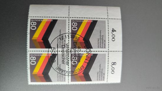 Квартблок спец гашения 1985 г ФРГ