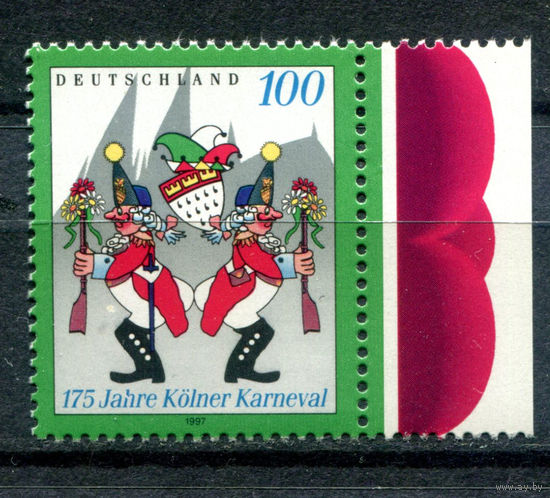 Германия - 1997г. - 175 лет Кёльнскому карнавалу - полная серия, MNH [Mi 1903] - 1 марка