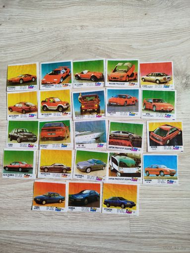 Вкладыши Ото Мото. 23 штуки, с рубля, без МЦ.