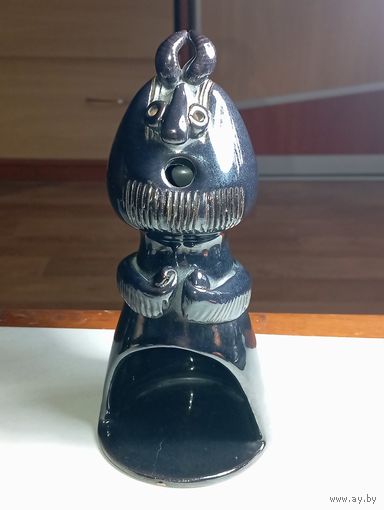 Винтажный керамический подсвечник или статуэтка Добрый Демон (или Лесной Дух ), изготовленный в 1970-х годах в Латвийской ССР (Рига).