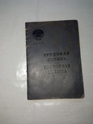 Трудовая книжка СССР 1961 год  ЧИСТАЯ