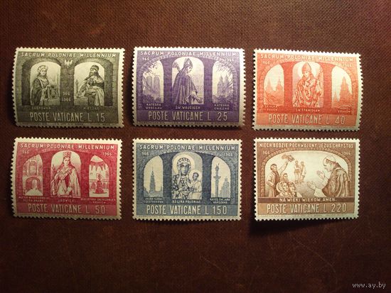 Ватикан 1966 г.Тысячелетие Католической церкви в Польше./п/