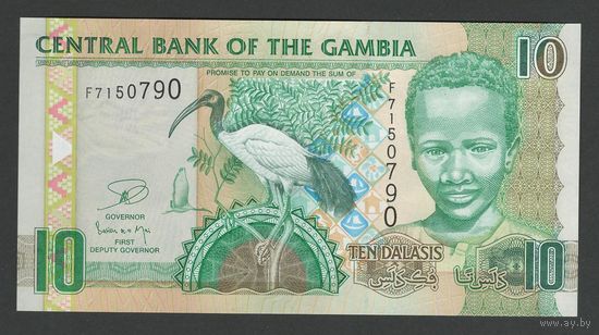 Гамбия 10 даласи 2013 года. Тип Р-26с. Состояние UNC