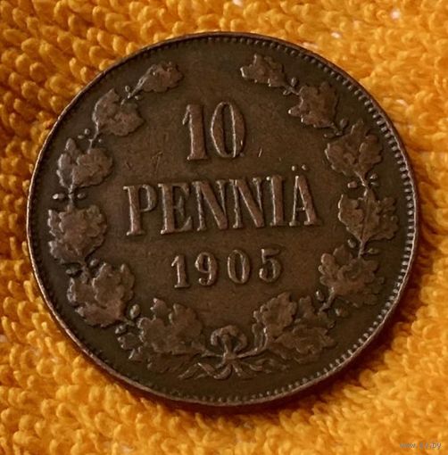 10 pennia 1905  года.