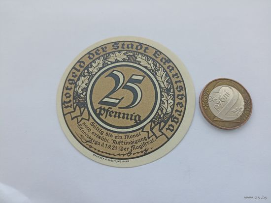 Германия 25 пфенингов 1921г (10)