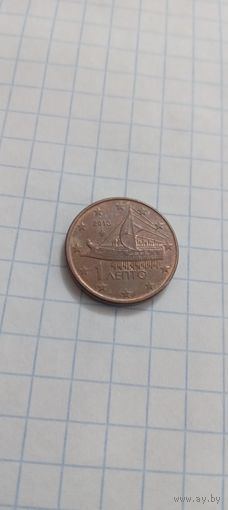 1 цент 2013г.  Греция