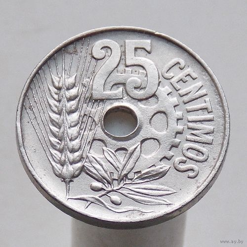 Испания 25 сентимо 1934