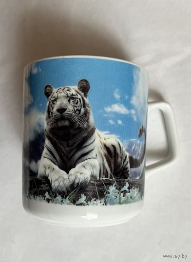 Кружка 350 мл фарфоровая "ТИГР" ( тигрёнок) ДФЗ