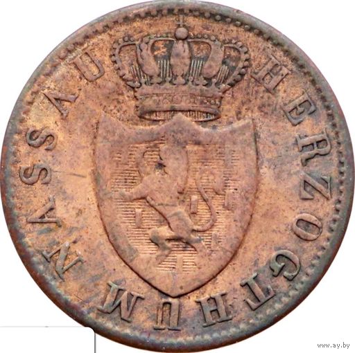 РАСПРОДАЖА!!! - ГЕРМАНИЯ НАССАУ 1 крейцер 1834 год