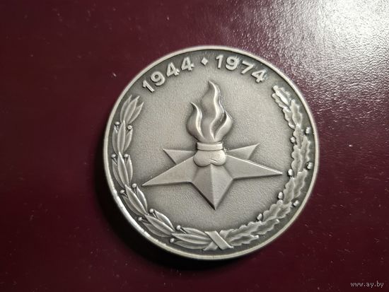 Медаль настольная "30 летия освобождения Могилева и области. 1974" с 1 копейки без минималки!