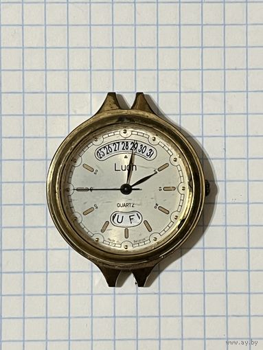 Позолоченные часы Луч. Рабочие или нет не знаю