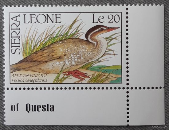 1990 Африканская лапчатонога Сьерра -Леоне