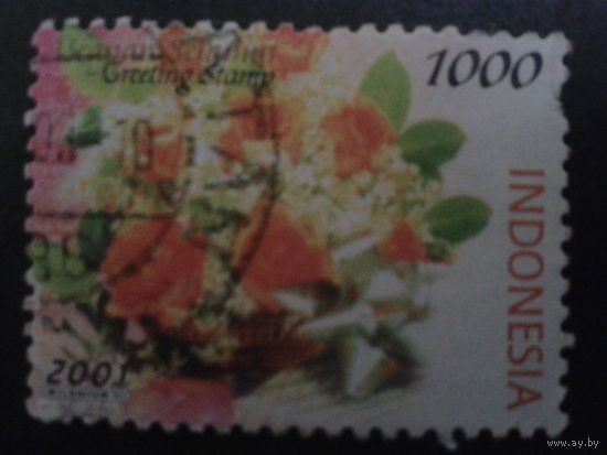 Индонезия 2001 Цветы