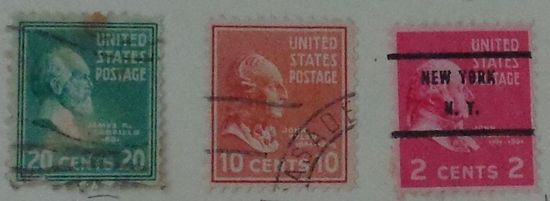 Президенты Соединенных штатов. США. Дата выпуска:1938-07-28   6 шт