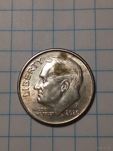 10 центов США 2020 Р год
