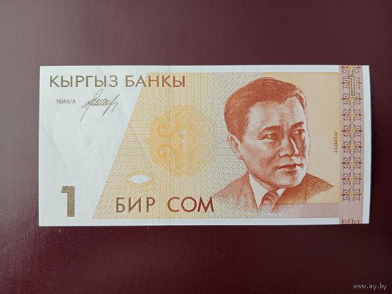 Киргизия 1 сом 1994 UNC