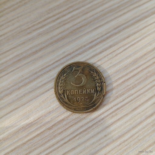Редкая монета СССР 3 копейки 1927 года