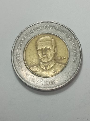 Доминиканская республика 10 песо 2008 года .
