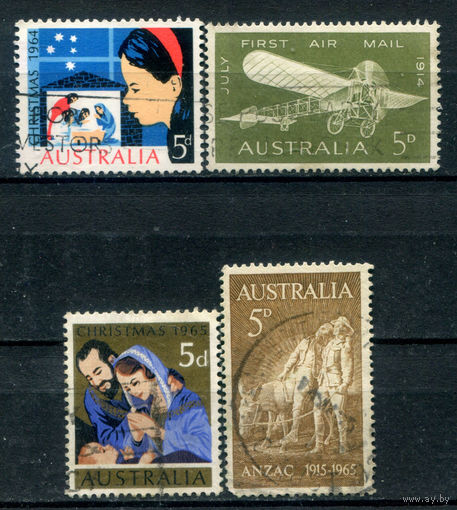 Австралия - 1964-1965г. - 4 марки - гашёные. #3-WB-73-KS-3