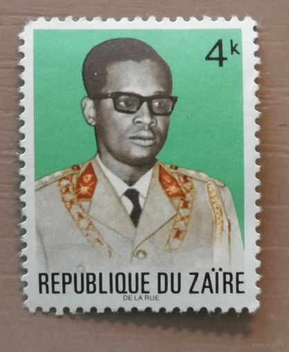 Марка Заир, Конго, президент Жозеф Мобуту, 1973 г.,