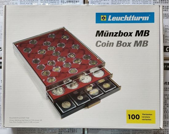 Leuchtturm планшет MB30 на 30 монет 38 x 38 мм! Под полуунцевики! Германия, Лейхтурм! ВОЗМОЖЕН ОБМЕН!