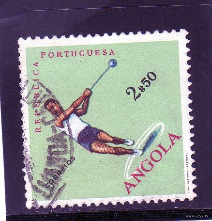 Ангола.Ми-444.Спорт.Легкая атлетика.Метание молота.1962.
