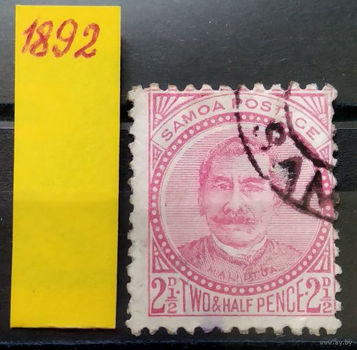 SAMOA САМОА\125в\1892  король Самоа Лаупепа