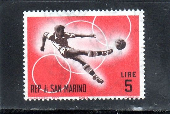 Сан-Марино.Ми-782.Спорт.Футбол. Олимпийские игры. Токио. 1964.